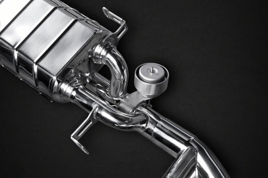 Nissan GTR MK3/4/Nismo - Valved Exhaust with Mid-Pipes (Post Cat Spare) Carbon Tips (CES3) image 1