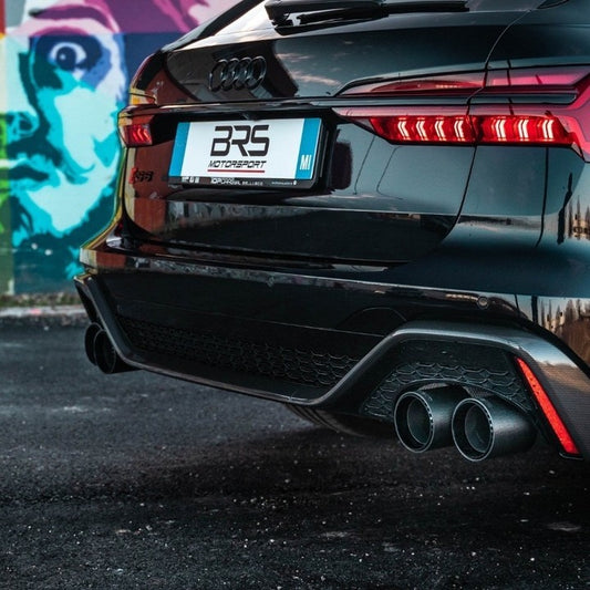 Audi RS6/7 (C8) - Valved Exhaust with Carbon Fiber Tips (OE Actuators) image 10