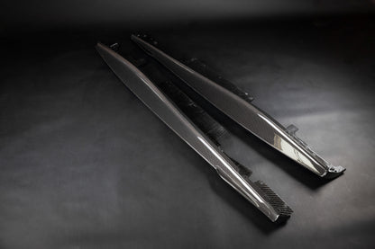 Ferrari Roma - Carbon Fiber Side Skirts (with Small Fin) image 7