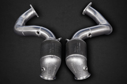 Aston Martin Vantage V12 (AE31) - 100 Cell Sports Cat Downpipes (with Heat Blankets) image 2