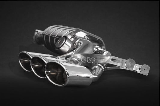 Mercedes AMG G63 (W463A) 4L BiTurbo - ECE Valved Triple Mufflers (CES3) image 2