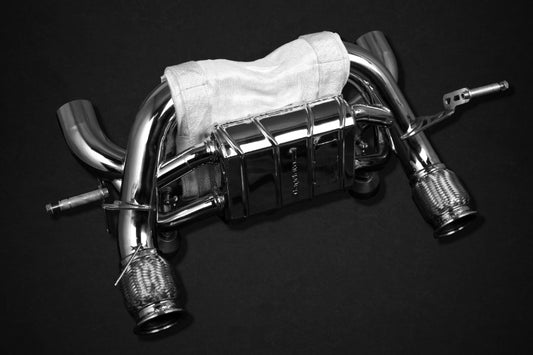 Lamborghini Huracan EVO/STO/Tecnica - Valved X Pipe Exhaust (for OEM tips) with Heat Protection image 0