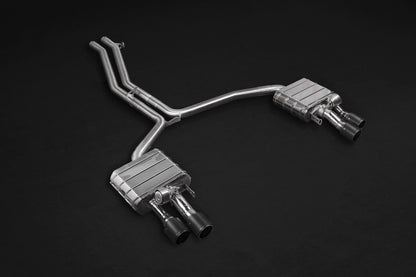 Audi S8 (D4) - Valved Exhaust, Mid Pipes, and Carbon Tips (CES3) image 0