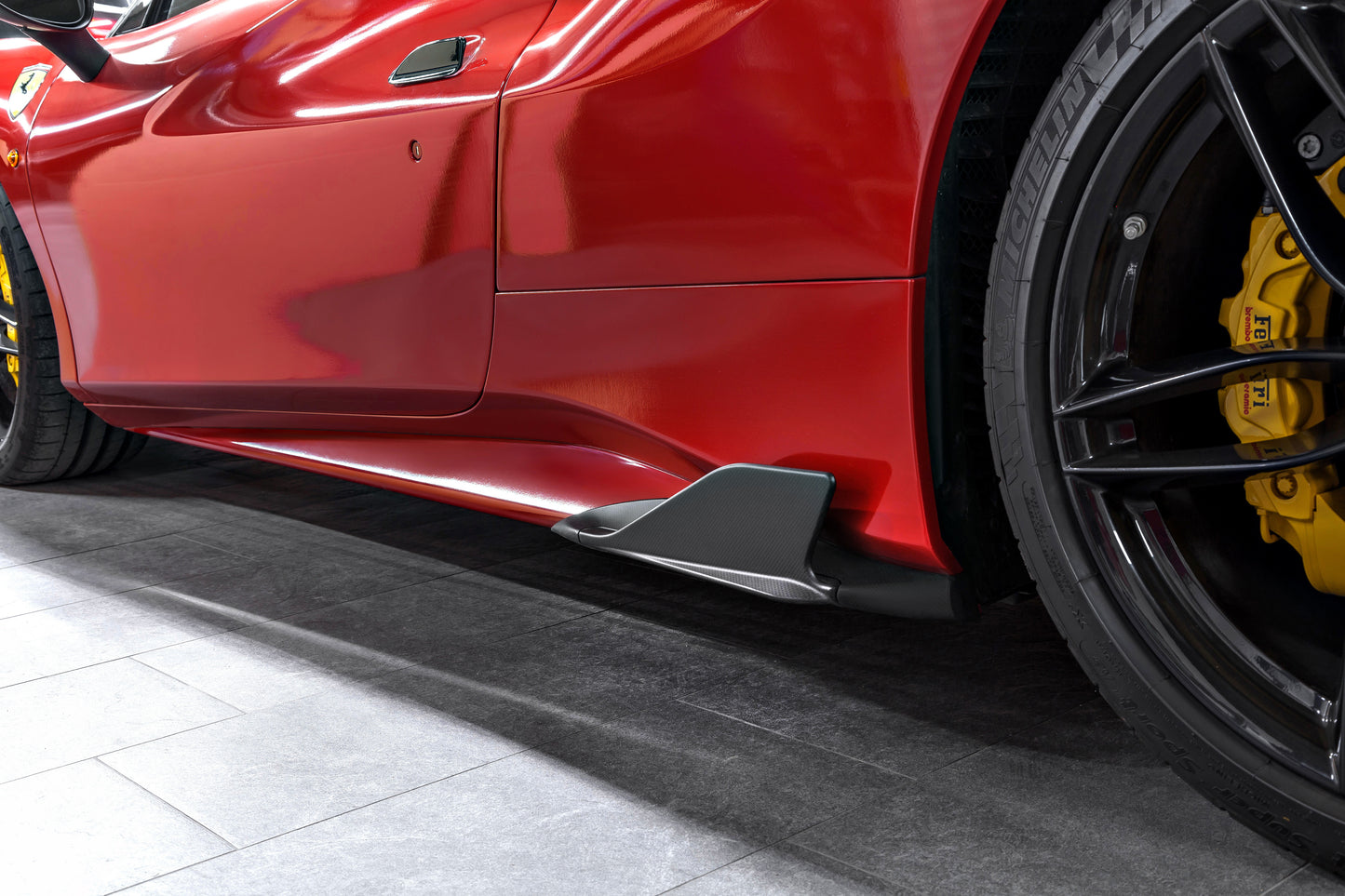 Ferrari 488 - Carbon Side Fins (with Adapters) (Matte) image 4