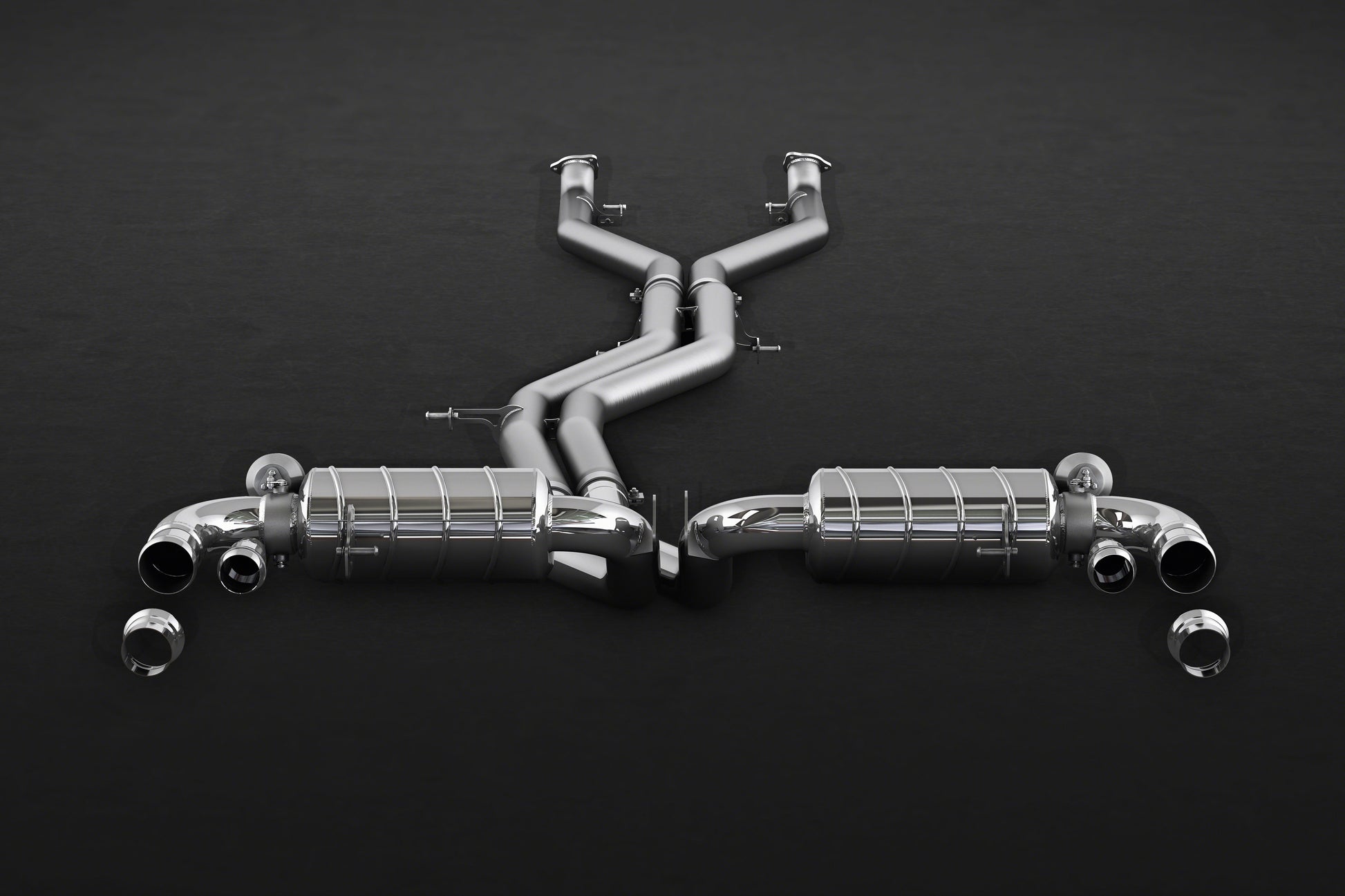 Bentley Bentayga (W12) - Valved Exhaust with Cat and Middle Silencer Spare Pipes (CES3) image 0