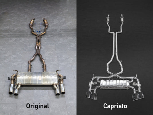 Jaguar F-Type V8S - Valved Exhaust with Sports Cats 100 Cell and X Pipe (for OE Actuators) image 1