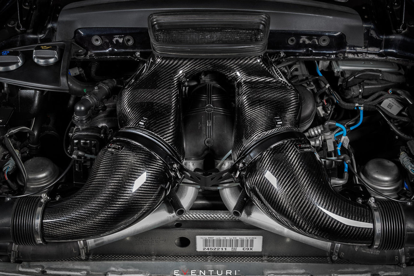 Eventuri Porsche 991.1/2 Turbo/S Black Carbon Intake System
