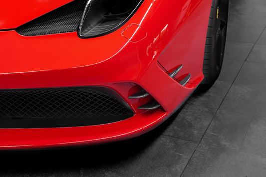 Ferrari 458 Speciale - Carbon Front Fins (Matte) image 2