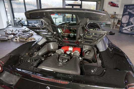 Ferrari 458 Spider - Carbon Lock Cover (Matte) image 2