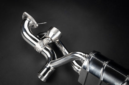 Porsche 718 GT4RS - SET: Valved Muffler, 100 Cell OPF Replacement, Performance Headers (Wicrom Tips) image 6