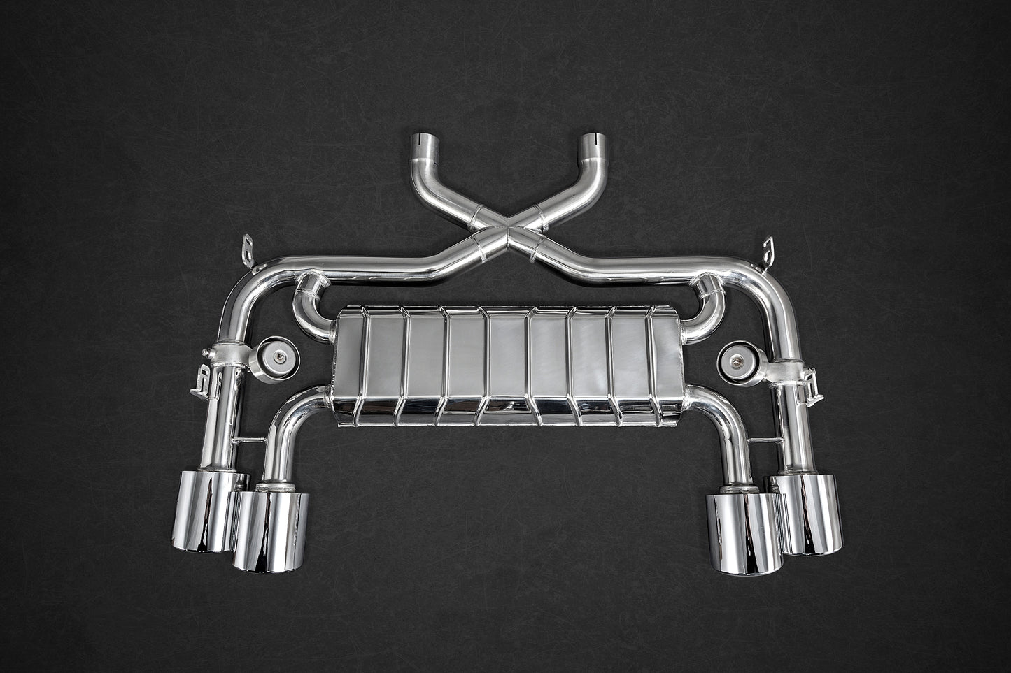 Jaguar F-Type R V8 - Valved Exhaust with Sports Cats 250 Cell and X Pipe (for OE Actuators) image 2