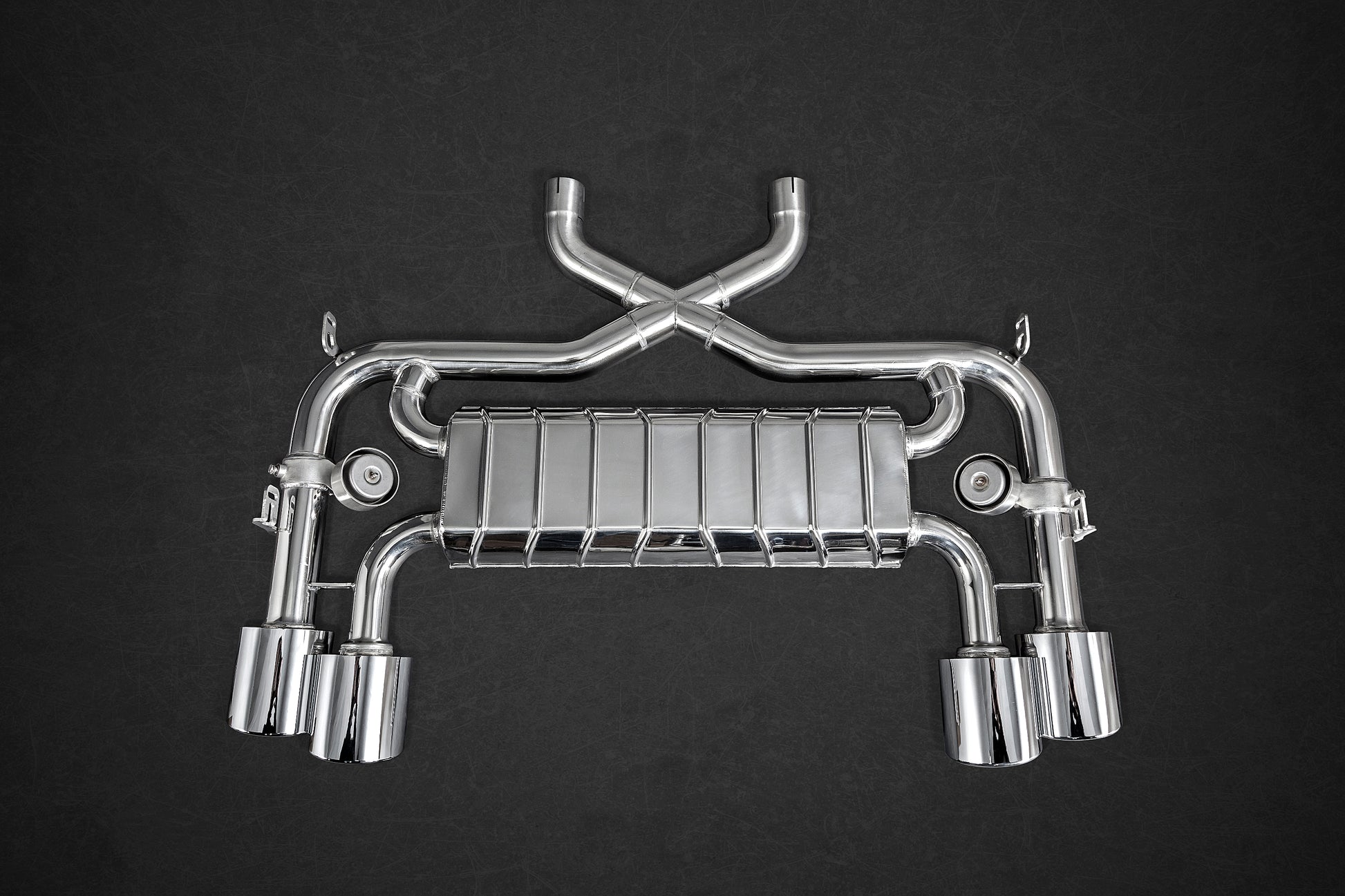 Jaguar F-Type R V8 - Valved Exhaust with Sports Cats 250 Cell and X Pipe (for OE Actuators) image 2