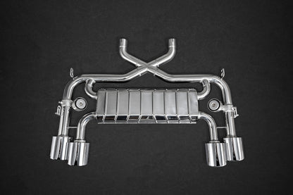 Jaguar F-Type R V8 - Valved Exhaust with Sports Cats 250 Cell and X Pipe (for OE Actuators) image 2