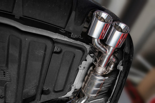 Mercedes AMG C63 (W204) Black Series - Valved Exhaust with Mid-Silencer Delete Pipes (CES3) image 4