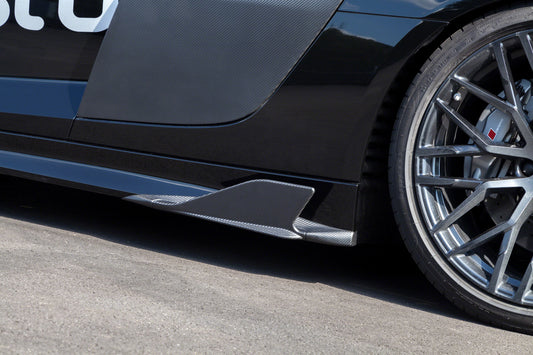 Audi R8 V10 PLUS (2015 ) - Carbon Side Fins (Matte) image 1