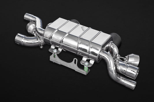 Porsche 991.2 Carrera/GTS - Valved Exhaust, 250 Cell Sports Cats, with Carbon Tips (for PSE) image 3
