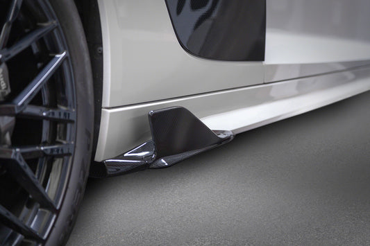 Audi R8 V10 PLUS (2015 ) - Carbon Side Fins (Matte) image 0
