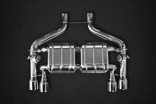 BMW M2 (F87) - ECE Valved Exhaust with Mid-Silencer Spare Pipes and Stainless Tips (CES3) image 2