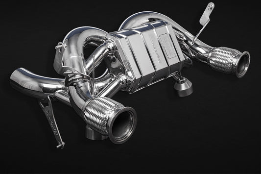 Lamborghini Huracan EVO/STO/Tecnica - Valved X Pipe Exhaust (for OEM tips) with Heat Protection image 1