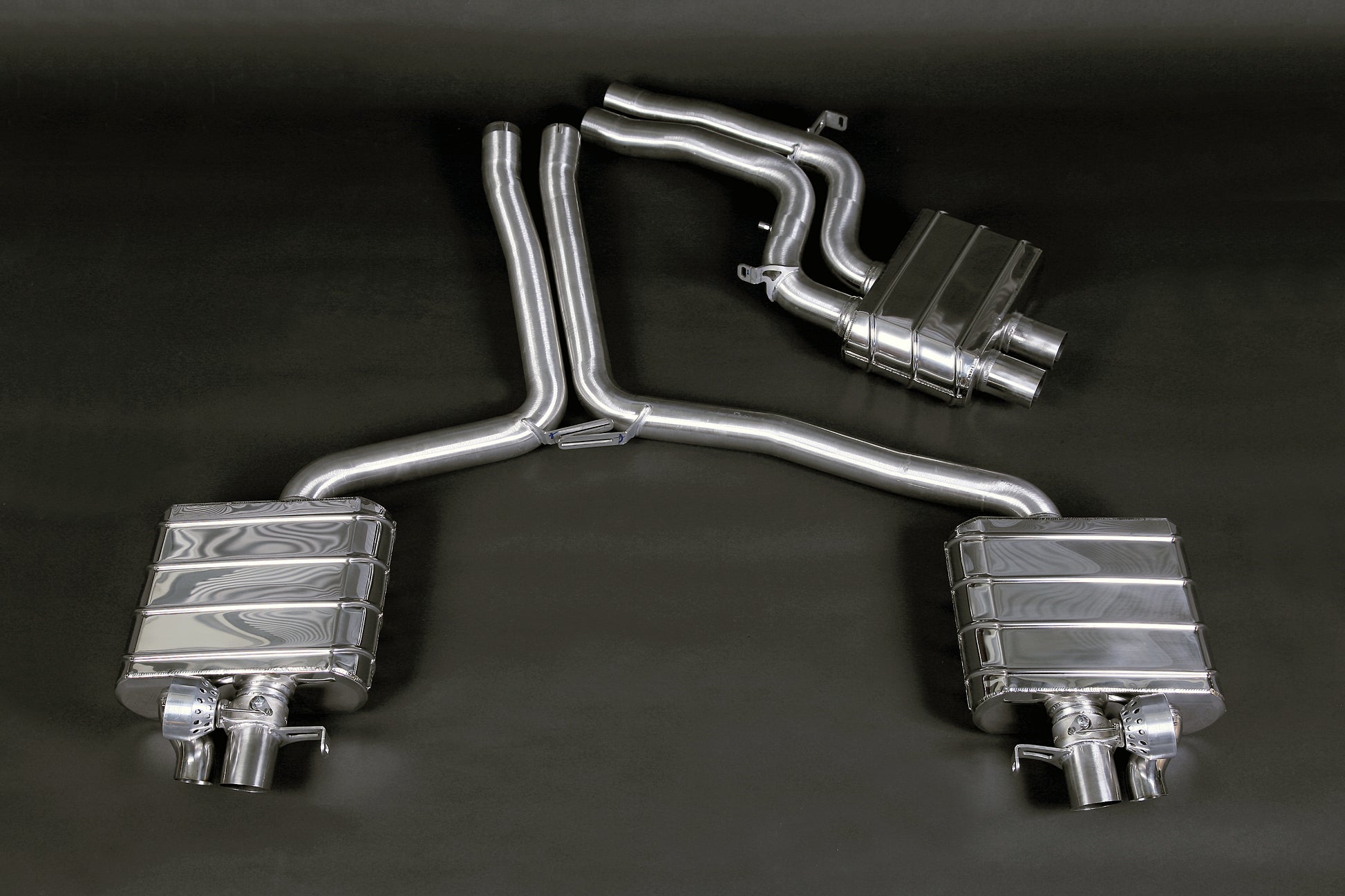 Audi RS5 (B8) - ECE Valved Exhaust with Middle Silencer Pipes image 0