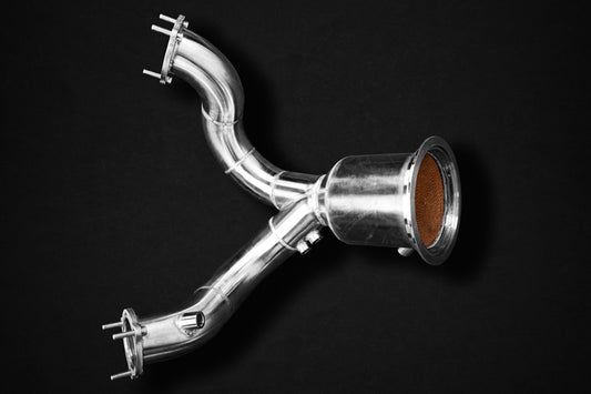 Porsche 536 Cayenne 3.0T/E-Hybrid (19+) - 100 Cell Sports Cat Downpipes image 1