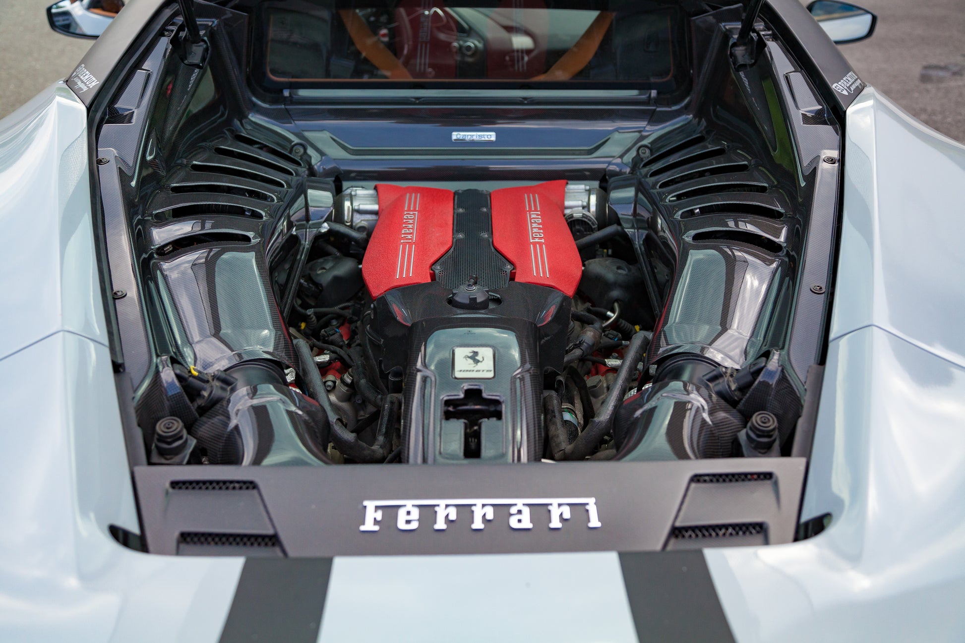 Ferrari 488 GTB/Pista - Carbon Engine Compartment Side Covers image 1