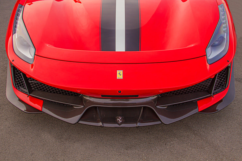 Ferrari 488 Pista - Carbon Fiber Front Spoiler (with Side Wings) image 2