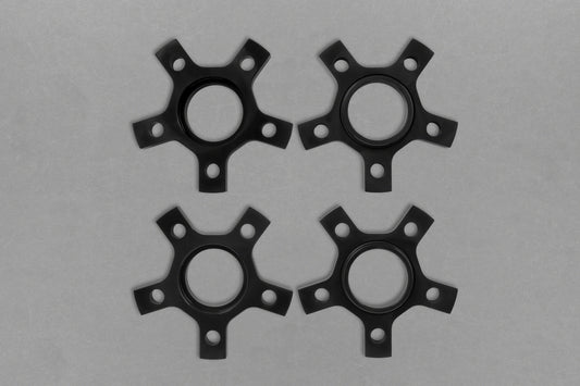 Ferrari 458 - Wheel Spacers 14mm Front / 17mm Rear (Star Shape) with Titanium Wheel Bolts image 1