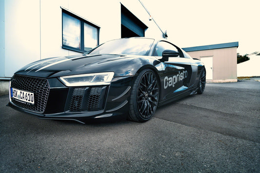 Audi R8 V10 PLUS (2015 ) - Carbon Front Fins & Carbon Front Spoiler (Matte) image 2
