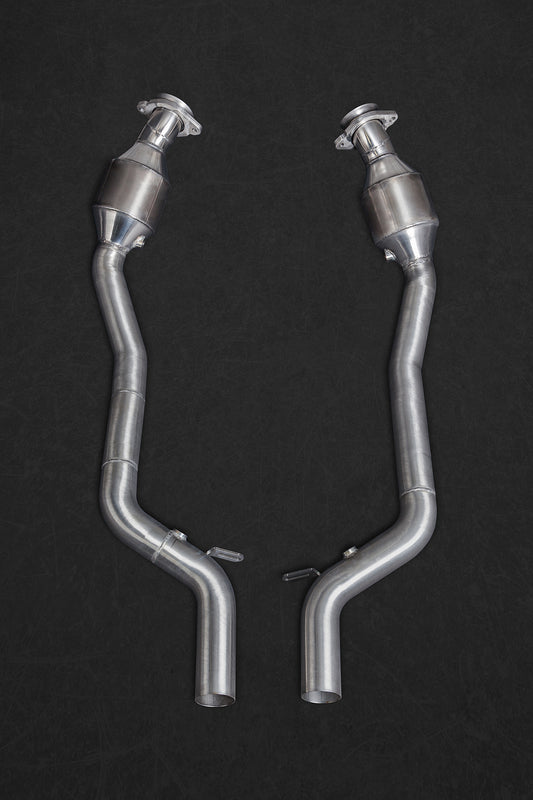 Jaguar F-Type V8S - Valved Exhaust with Sports Cats 250 Cell and X Pipe (for OE Actuators) image 3