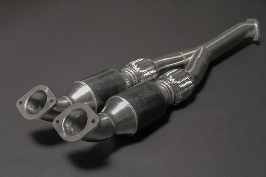 Nissan GTR MK3/4/Nismo - Center Silencer Replacement (Y-Pipe) with 250 Cell Secondary Cat image 0