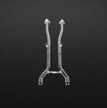 Bentley Continental GT Speed W12 (12+) - Middle Silencer / Secondary Cat Replacement Pipes image 2