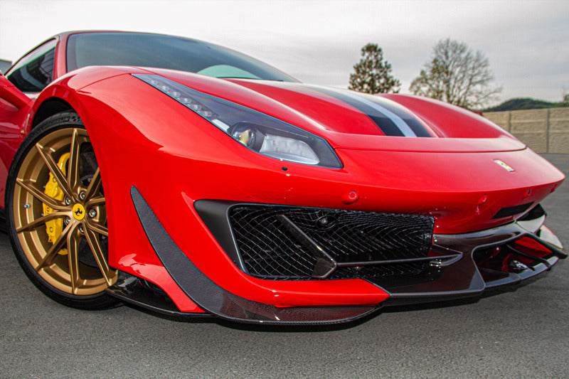 Ferrari 488 Pista - Carbon Fiber Front Spoiler (with Side Wings) image 3
