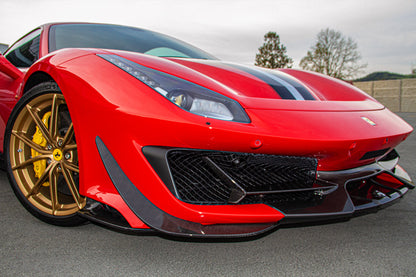 Ferrari 488 Pista - Carbon Fiber Front Spoiler (with Side Wings) image 3