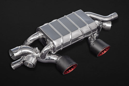 Porsche 991.2 Carrera/GTS - Valved Exhaust w 250Cell Sport Cats - Carbon Tips