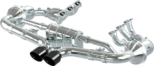 Porsche 992 GT3/RS - SET: 250 Cell Headers + Valved Exhaust with Carbon Tips (OE Actuators)