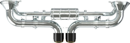 Porsche 992 GT3/RS - Valved Exhaust Muffler with Carbon Tips (OE Actuators)