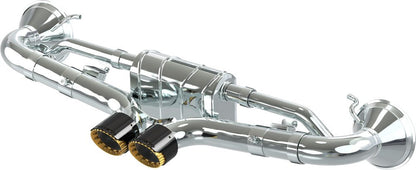Porsche 992 GT3/RS - Valved Exhaust Muffler with Carbon Tips (OE Actuators)