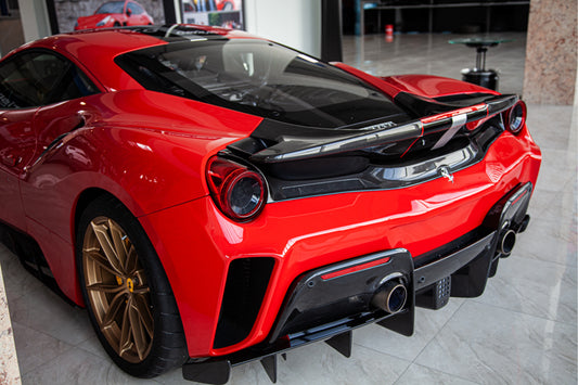 Ferrari 488 Pista - Carbon Fiber Rear Diffuser image 1
