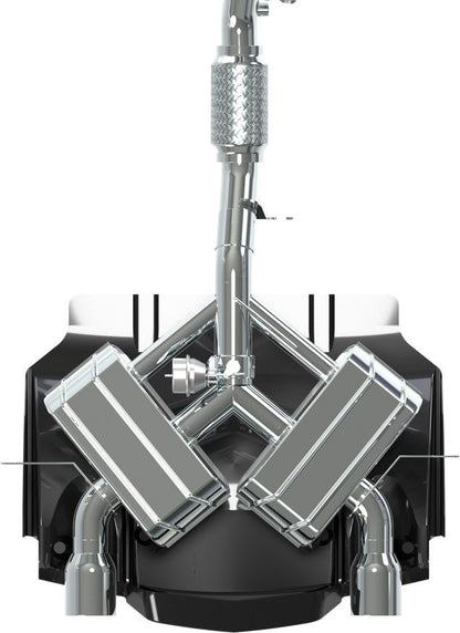 Alfa Romeo 4C - ECE Valved Exhaust with Carbon Diffuser (CES3)