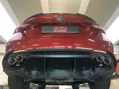 Alfa Romeo Giulia Quadrifoglio - Valved Exhaust, Connecting Pipes, MidSilencer Spare + Carbon Tips (CES3)