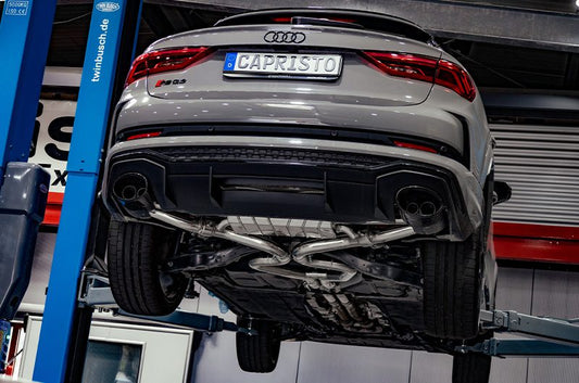 Audi RSQ3 - ECE Valved Exhaust with Mid Pipes for OEM Tips (OE Actuators)