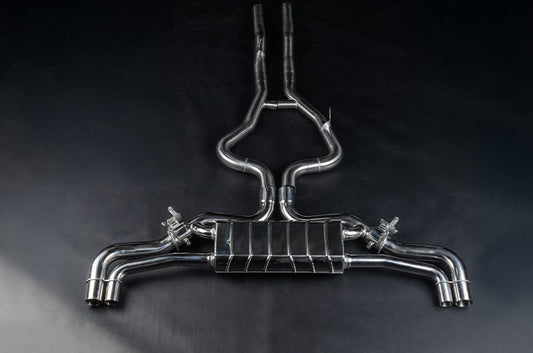 Audi RSQ3 - ECE Valved Exhaust with Mid Pipes for OEM Tips (OE Actuators)