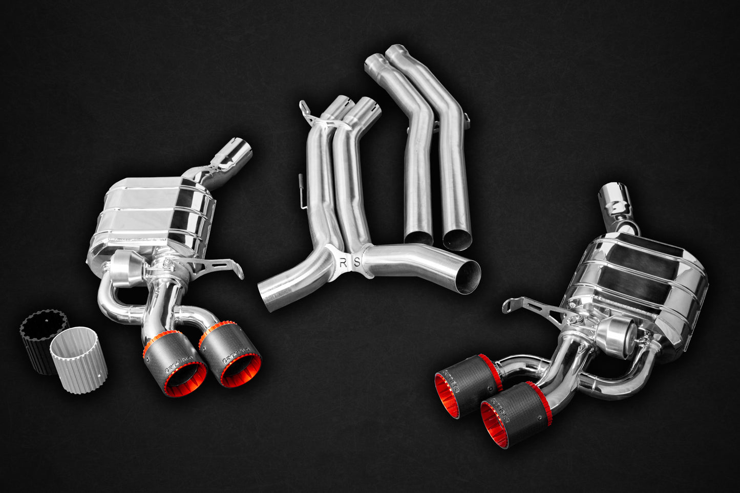 Audi RS5 (F5) Coupe - ECE Valved Exhaust with Mid-Pipes and Carbon Tips (CES3)