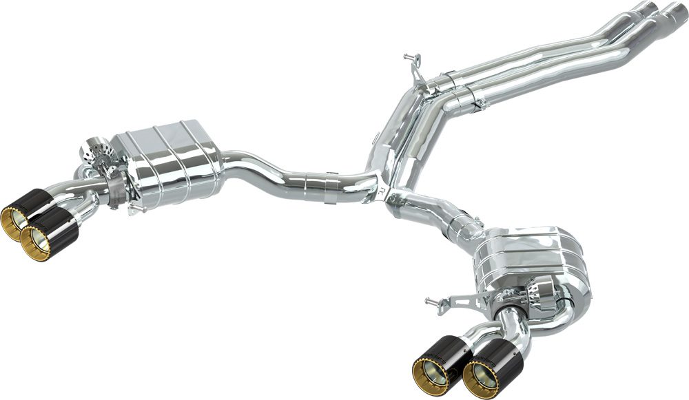Audi RS5 (F5) Coupe - ECE Valved Exhaust with Mid-Pipes and Carbon Tips (CES3)