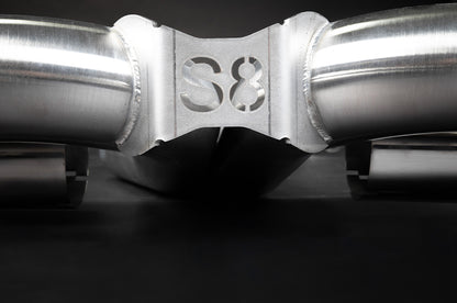 Audi S8 (D5) - Valved Catback Exhaust System with Capristo Tips (OE Actuators)