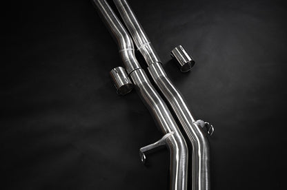Audi S8 (D5) - Valved Catback Exhaust System with Capristo Tips (OE Actuators)