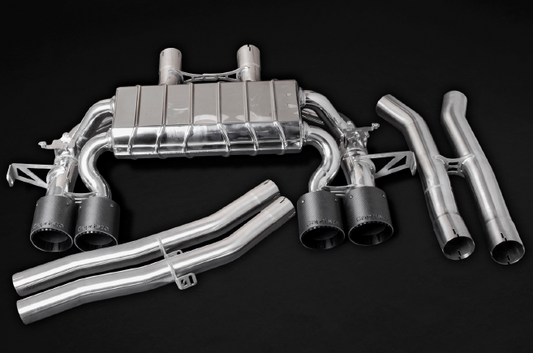 BMW M3/M4 (G80/81/82) - Valved Exhaust, Middle Silencer Delete & Wicrom Tips (OE Actuators)