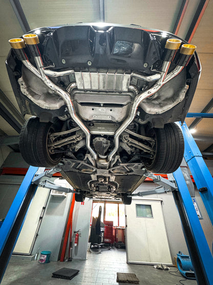 BMW M5 Competition (F90) - ECE Valved Exhaust and Wicrom Tips (OE Actuators)