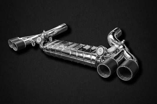 BMW M5 (F90) - Valved Exhaust with PreSilencerDelete Pipes and Wicrom Tips(CES3)